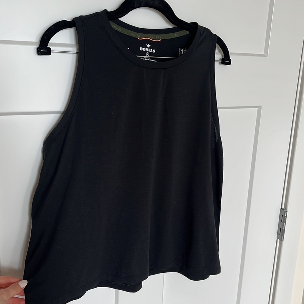 Bombas Women's Soft Tech Tank Top in Black Size Large